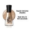 Sally Hansen Insta-Dri Nail Polish Chrome Top Coat | Quick Dry, Long Lasting, Streak-Free Shine, Opaque | Polar Platinum | Metallic Silver Nail Polish(128 Lustrous Gold)