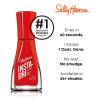 Sally Hansen Insta-Dri Sand Nail Polish | Quick Dry, Long Lasting, Streak-Free Shine | Opaque, Shimmery | 139 Race to the Grains | Metallic Blush Pink Nail Color(361 Augmented Red-ality)