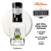 Sally Hansen Miracle Gel Holiday Salon Quality Nail Polish | Gel-Like Formula, Two-Step System, No UV Light Needed, Long Lasting | Opaque, Glittery |911 Whisk You a Merry Xmas | White Nail Polish(928 Tombstone)