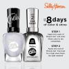 Sally Hansen Miracle Gel Holiday Salon Quality Nail Polish | Gel-Like Formula, Two-Step System, No UV Light Needed, Long Lasting | Opaque, Glittery |911 Whisk You a Merry Xmas | White Nail Polish(861 Iconic Darling)