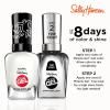 Sally Hansen Miracle Gel Holiday Salon Quality Nail Polish | Gel-Like Formula, Two-Step System, No UV Light Needed, Long Lasting | Opaque, Glittery |911 Whisk You a Merry Xmas | White Nail Polish(918 Blanc Canvas)