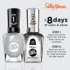 Sally Hansen Miracle Gel Holiday Salon Quality Nail Polish | Gel-Like Formula, Two-Step System, No UV Light Needed, Long Lasting | Opaque, Glittery |911 Whisk You a Merry Xmas | White Nail Polish(799 Greyfitti)
