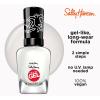 Sally Hansen Miracle Gel Holiday Salon Quality Nail Polish | Gel-Like Formula, Two-Step System, No UV Light Needed, Long Lasting | Opaque, Glittery |911 Whisk You a Merry Xmas | White Nail Polish(918 Blanc Canvas)