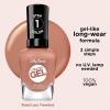 Sally Hansen Miracle Gel Salon Quality Nail Polish | Gel-Like Formula, Two-Step System, No UV Light Needed, Long Lasting | Opaque, Crème | 205 To The Taupe | Deep Taupe Nail Polish(190 Road Less Traveled)
