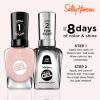 Sally Hansen Miracle Gel Salon Quality Nail Polish | Gel-Like Formula, Two-Step System, No UV Light Needed, Long Lasting | Opaque, Crème | 205 To The Taupe | Deep Taupe Nail Polish(248 Once Chiffon A Time)