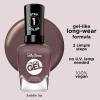 Sally Hansen Miracle Gel Salon Quality Nail Polish | Gel-Like Formula, Two-Step System, No UV Light Needed, Long Lasting | Opaque, Crème | 205 To The Taupe | Deep Taupe Nail Polish(202 Saddle Up)