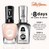 Sally Hansen Miracle Gel Salon Quality Nail Polish | Gel-Like Formula, Two-Step System, No UV Light Needed, Long Lasting | Opaque, Crème | 205 To The Taupe | Deep Taupe Nail Polish(187 Sheer Happiness)