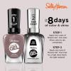 Sally Hansen Miracle Gel Salon Quality Nail Polish | Gel-Like Formula, Two-Step System, No UV Light Needed, Long Lasting | Opaque, Crème | 205 To The Taupe | Deep Taupe Nail Polish(205 To the Taupe)