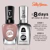 Sally Hansen Miracle Gel Salon Quality Nail Polish | Gel-Like Formula, Two-Step System, No UV Light Needed, Long Lasting | Opaque, Crème | 205 To The Taupe | Deep Taupe Nail Polish(494 Love Me Lilac)