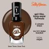 Sally Hansen Miracle Gel Salon Quality Nail Polish | Gel-Like Formula, Two-Step System, No UV Light Needed, Long Lasting | Opaque, Crème | 205 To The Taupe | Deep Taupe Nail Polish(200 Been There  Dune That)
