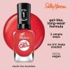 Sally Hansen Miracle Gel Salon Quality Nail Polish | Gel-Like Formula, Two-Step System, No UV Light Needed, Long Lasting | Opaque, Glossy | 449 Rhapsody Red | Classic Red Nail Color(342 Apollo You Anywhere)
