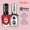 Sally Hansen Miracle Gel Salon Quality Nail Polish | Gel-Like Formula, Two-Step System, No UV Light Needed, Long Lasting | Opaque, Glossy | 449 Rhapsody Red | Classic Red Nail Color(449 Rhapsody Red)