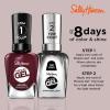 Sally Hansen Miracle Gel Salon Quality Nail Polish | Gel-Like Formula, Two-Step System, No UV Light Needed, Long Lasting | Opaque, Glossy | 449 Rhapsody Red | Classic Red Nail Color(Wine Stock)