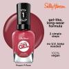 Sally Hansen Miracle Gel Salon Quality Nail Polish | Gel-Like Formula, Two-Step System, No UV Light Needed, Long Lasting | Opaque, Glossy | 449 Rhapsody Red | Classic Red Nail Color(Proper P-rose)