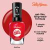 Sally Hansen Miracle Gel Salon Quality Nail Polish | Gel-Like Formula, Two-Step System, No UV Light Needed, Long Lasting | Opaque, Glossy | 449 Rhapsody Red | Classic Red Nail Color(Red Eye)