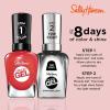 Sally Hansen Miracle Gel Salon Quality Nail Polish | Gel-Like Formula, Two-Step System, No UV Light Needed, Long Lasting | Opaque, Glossy | 449 Rhapsody Red | Classic Red Nail Color(342 Apollo You Anywhere)