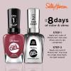 Sally Hansen Miracle Gel Salon Quality Nail Polish | Gel-Like Formula, Two-Step System, No UV Light Needed, Long Lasting | Opaque, Glossy | 449 Rhapsody Red | Classic Red Nail Color(496 Beet  Pray  Love)