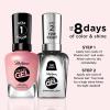 Sally Hansen Miracle Gel Salon Quality Nail Polish | Gel-Like Formula, Two-Step System, No UV Light Needed, Long Lasting | Opaque, Shimmer | 174 Shhhh-Immer | Rose Gold Nail Color(241 Home Sweet Home)