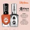 Sally Hansen Miracle Gel Salon Quality Nail Polish | Gel-Like Formula, Two-Step System, No UV Light Needed, Long Lasting | Opaque, Shimmery | 382 Sundown Socialite | Brown Orange Nail Color(388 A Hot Minute)