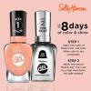 Sally Hansen Miracle Gel Salon Quality Nail Polish | Gel-Like Formula, Two-Step System, No UV Light Needed, Long Lasting | Opaque, Shimmery | 382 Sundown Socialite | Brown Orange Nail Color(51 Peach Please (Neon))