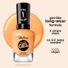 Sally Hansen Miracle Gel Salon Quality Nail Polish | Gel-Like Formula, Two-Step System, No UV Light Needed, Long Lasting | Opaque, Shimmery | 382 Sundown Socialite | Brown Orange Nail Color(385 On the Horizon)
