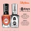 Sally Hansen Miracle Gel Salon Quality Nail Polish | Gel-Like Formula, Two-Step System, No UV Light Needed, Long Lasting | Opaque, Shimmery | 382 Sundown Socialite | Brown Orange Nail Color(382 Sundown Socialite)