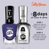 Sally Hansen Miracle Gel Salon Quality Nail Polish | Gel-Like Formula, Two-Step System, No UV Light Needed, Long Lasting | Opaque, Shimmery | 529 Hunger Flames | Purple Nail Color(605 Desert Reign)