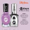 Sally Hansen Miracle Gel Salon Quality Nail Polish | Gel-Like Formula, Two-Step System, No UV Light Needed, Long Lasting | Opaque, Shimmery | 529 Hunger Flames | Purple Nail Color(Purple)