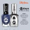 Sally Hansen Miracle Gel Salon Quality Nail Polish | Gel-Like Formula, Two-Step System, No UV Light Needed, Long Lasting | Shimmery | 532 Affairy To Remember | Purple with hints of Blue Nail Polish(609 Midnight Mod)
