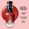 Sally Hansen Miracle Gel, Tinsel Time for Two, Long Lasting, Gel-Like Formula, No UV Lamp Needed, Semi Opaque, Shimmery Nude Nail Polish(919 Jolly Holly)