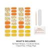 Sally Hansen Salon Effects Gel Nail Strips, Beacon of Taupe – Nude, Printed, No UV/LED Nail Lamps, Salon-Quality, Long Lasting, Easy to Apply & Remove – Includes 1 Prep Pad, Nail File & Wooden Stick(Blossoms of Sunshine)