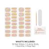 Sally Hansen Salon Effects Gel Nail Strips, Beacon of Taupe – Nude, Printed, No UV/LED Nail Lamps, Salon-Quality, Long Lasting, Easy to Apply & Remove – Includes 1 Prep Pad, Nail File & Wooden Stick(2015 Call It Magic)