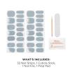 Sally Hansen Salon Effects Gel Nail Strips, Beacon of Taupe – Nude, Printed, No UV/LED Nail Lamps, Salon-Quality, Long Lasting, Easy to Apply & Remove – Includes 1 Prep Pad, Nail File & Wooden Stick(2010 Frozen Oasis)
