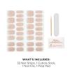 Sally Hansen Salon Effects Gel Nail Strips, Beacon of Taupe – Nude, Printed, No UV/LED Nail Lamps, Salon-Quality, Long Lasting, Easy to Apply & Remove – Includes 1 Prep Pad, Nail File & Wooden Stick(1045 Pink Blossom)