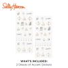 Sally Hansen Salon Effects Nail Accents | Easy to Use, No Commitment, Mix and Match Designs | Nail Art Decals for Polish or Bare Nails | Spring It On(105 Glam Geometric)