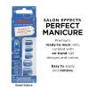 Sally Hansen Salon Effects® Perfect Manicure, Only Have Ice For You, Press On Nails, Almond Shaped, Non-Damaging Adhesive Tabs, File, and Alcohol Pad Included (Pack of 2)(Snow-mance)