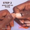 Sally Hansen Salon Effects® Perfect Manicure, Only Have Ice For You, Press On Nails, Almond Shaped, Non-Damaging Adhesive Tabs, File, and Alcohol Pad Included (Pack of 2)(Defying Gravi-tea)