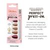 Sally Hansen Salon Effects Perfect Press-On Nails | Sq-oval Shape | Easy to Apply, Non-Damaging | 30 Nails, Nail Glue, Adhesive Tabs, File | Miss Bliss(Almond Nails – Cinna-Snap)