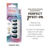 Sally Hansen Salon Effects Perfect Press-On Nails | Sq-oval Shape | Easy to Apply, Non-Damaging | 30 Nails, Nail Glue, Adhesive Tabs, File | Miss Bliss(Almond Nails – Sapphire Spin)