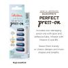 Sally Hansen Salon Effects Perfect Press-On Nails | Sq-oval Shape | Easy to Apply, Non-Damaging | 30 Nails, Nail Glue, Adhesive Tabs, File | Miss Bliss(Coffin Nails – Hyp-Nautical)