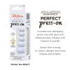 Sally Hansen Salon Effects Perfect Press-On Nails | Sq-oval Shape | Easy to Apply, Non-Damaging | 30 Nails, Nail Glue, Adhesive Tabs, File | Miss Bliss(Oval Nails – O-zone You Didn’t)
