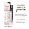 Sally Hansen Salon Effects Perfect Press-On Nails | Sq-oval Shape | Easy to Apply, Non-Damaging | 30 Nails, Nail Glue, Adhesive Tabs, File | Miss Bliss(Oval Nails – Swoop There It Is)