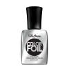 Sally Hansen Color Foil Nail Polish | Long Lasting, Mirror-Like Metallic Shine | Opaque, Shimmery | Steel a Kiss | Silver Chrome Nail Color