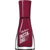 Sally Hansen Insta-Dri Holiday Nail Polish | Quick Dry, Long Lasting, Streak-Free Shine | Semi-Opaque, Glittery | Sparks Fly | Red and Gold Glitter Nail Color(423 Just in Wine)