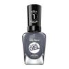 Sally Hansen Miracle Gel Holiday Salon Quality Nail Polish | Gel-Like Formula, Two-Step System, No UV Light Needed, Long Lasting | Opaque, Glittery |911 Whisk You a Merry Xmas | White Nail Polish(809 Slate-R Girl)