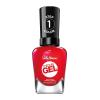 Sally Hansen Miracle Gel Salon Quality Nail Polish | Gel-Like Formula, Two-Step System, No UV Light Needed, Long Lasting | Opaque, Glossy | 449 Rhapsody Red | Classic Red Nail Color(Red Eye)