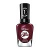 Sally Hansen Miracle Gel Salon Quality Nail Polish | Gel-Like Formula, Two-Step System, No UV Light Needed, Long Lasting | Opaque, Glossy | 449 Rhapsody Red | Classic Red Nail Color(Wine Stock)