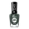 Sally Hansen Miracle Gel Salon Quality Nail Polish | Gel-Like Formula, Two-Step System, No UV Light Needed, Long Lasting | Opaque, Glossy | 676 Jealous Boyfriend | Dark Green Nail Polish(762 Leaf Me Be)