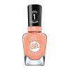 Sally Hansen Miracle Gel Salon Quality Nail Polish | Gel-Like Formula, Two-Step System, No UV Light Needed, Long Lasting | Opaque, Shimmery | 382 Sundown Socialite | Brown Orange Nail Color(51 Peach Please (Neon))