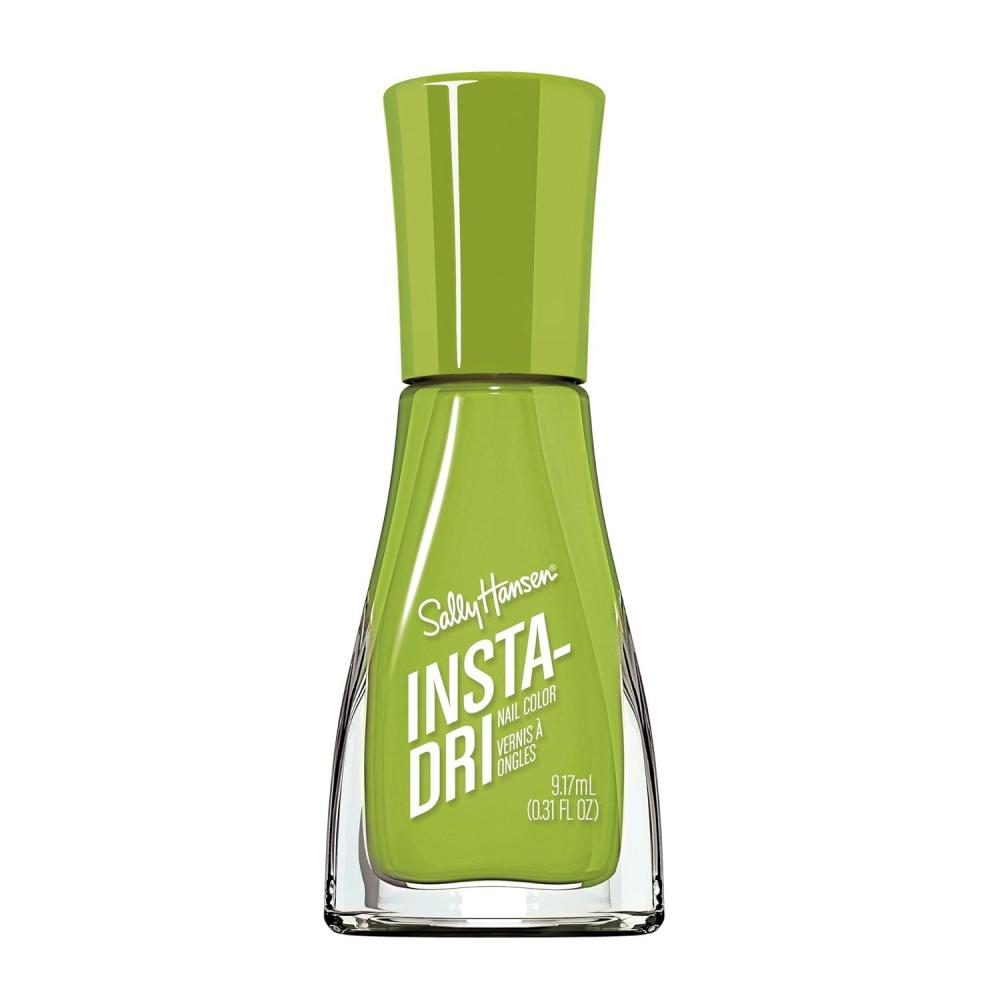 imageSally Hansen InstaDri HoloGlow Nail Polish  Quick Dry Long Lasting StreakFree Shine  SemiOpaque Shimmery  104 All That Shimmers  Holographic Green Nail Color528 Hard Drive Me Crazy